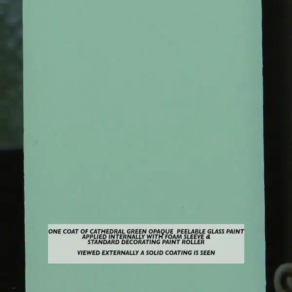 Cathedral-Green-Peelable-Glass-Paint-viewed-externally