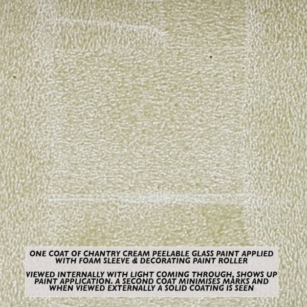 Chantry-Cream-Peelable-Glass-Paint-rollered-on