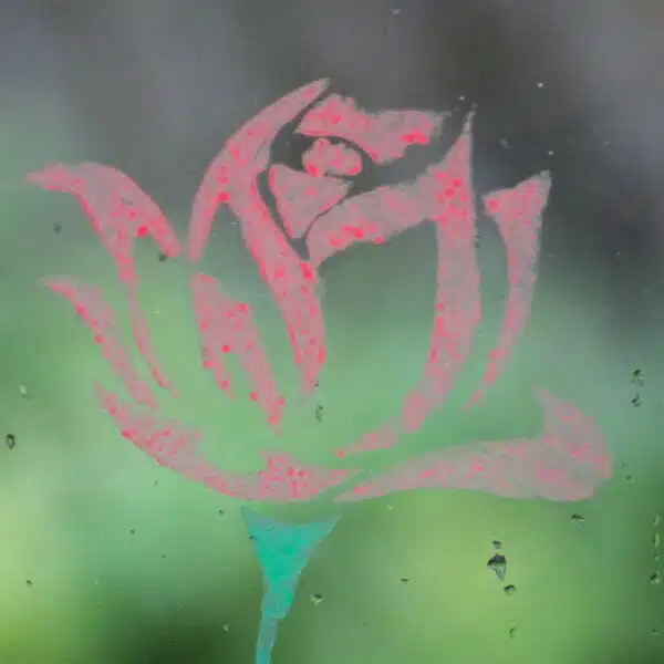 Dragon-Red-rose-stencil