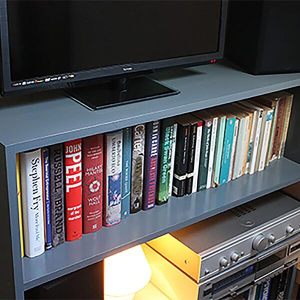 Thorndown-Mercury-Grey-Wood Paint-bookcase