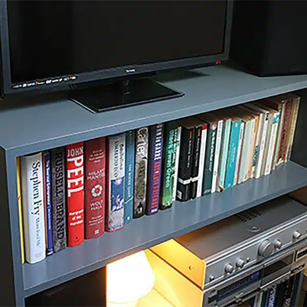 Thorndown-Mercury-Grey-Wood Paint-bookcase