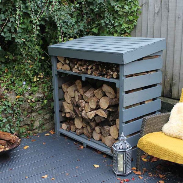 Thorndown-Mercury-Grey-Wood-Paint-on-Hutton-Log-Store4