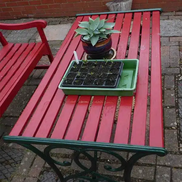 Thorndown-Rowan-Berry-Red-Wood-Paint-table