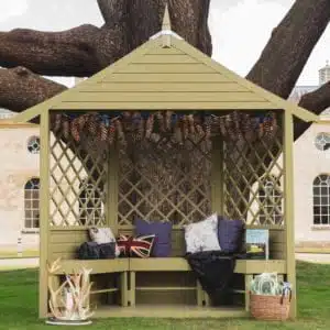 Thorndown Moorland Green wood paint Forest Half Arbour Woburn Abbey_2019