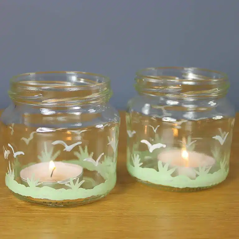 Thorndown-Peelable-Glass-Paint-spring-design-tea-lights