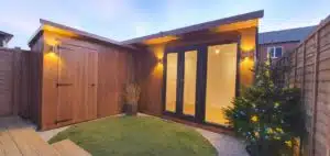 Thorndown-Ash-Wood-Paint-on-Roundpeg-Sound-Studio-with-shed