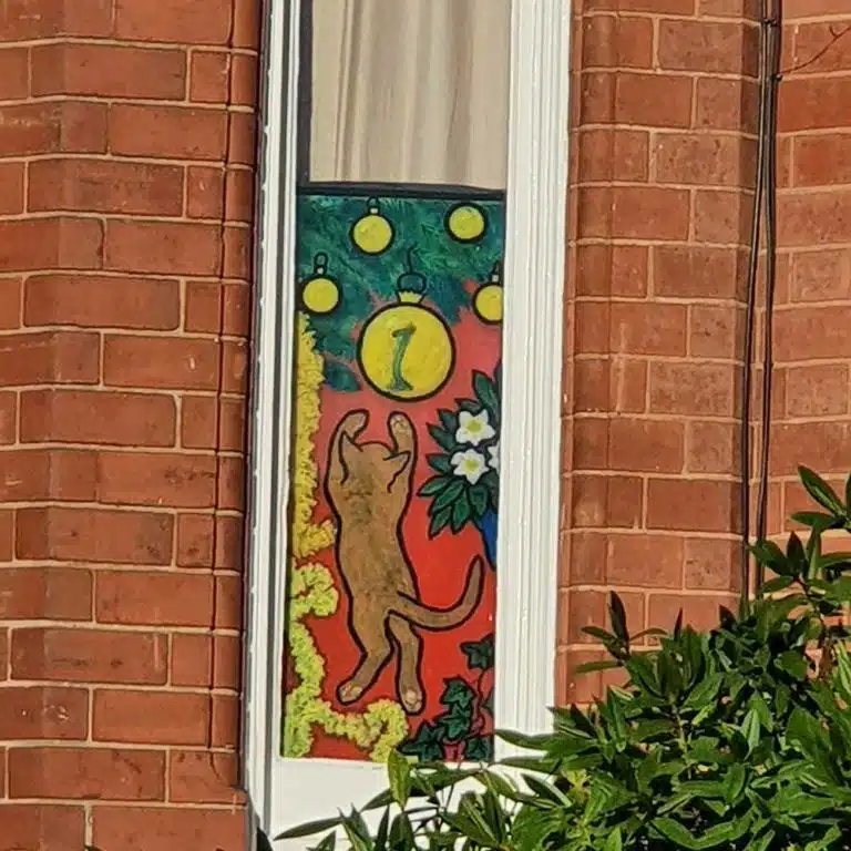 Thorndown-Peelable-Glass-Paint_Advent-Cat-window_Susan-McClure