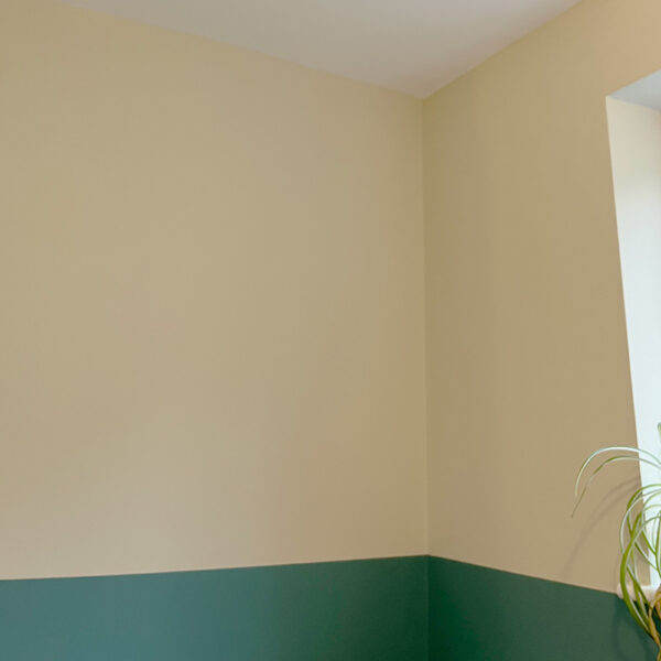 Thorndown-Cow-Parsley-White-Wall-Paint-with-Slade-Green